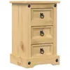 vidaXL Table de chevet Corona 35x32,5x58 cm bois de pin massif