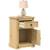 vidaXL Table de chevet Corona 45x35x64 cm bois de pin massif