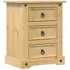 vidaXL Table de chevet Corona 53x39x66 cm bois de pin massif