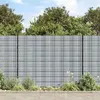 vidaXL Brises-vues de jardin 10 pcs gris 252,5x19 cm PVC