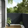 Cran d'intimité de jardin anthracite 600x120 cm pvc Vidaxl Anthracite