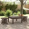 vidaXL Vidaxl Repose-Pieds De Jardin Lot De 2 Bois De Sapin Massif