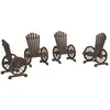vidaXL Vidaxl Chaises De Jardin Adirondack Lot De 4 Bois De Sapin Massif