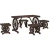 vidaXL Ensemble à manger de jardin 3 pcs bois de sapin massif