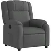 vidaXL Vidaxl Fauteuil Inclinable Gris Foncé Tissu