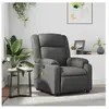 vidaXL Fauteuil de massage inclinable Gris Similicuir