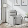 vidaXL Fauteuil de massage inclinable Gris clair Tissu