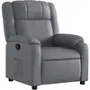 Non communiqué vidaXL Fauteuil inclinable Gris Similicuir