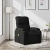 vidaXL Fauteuil inclinable de massage noir tissu microfibre