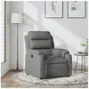 vidaXL Fauteuil inclinable Gris foncé Tissu