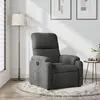 vidaXL Fauteuil inclinable gris foncé tissu microfibre
