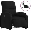 vidaXL Fauteuil inclinable noir tissu microfibre