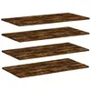 vidaXL Étagères murales 4 pcs chêne fumé 80x40x1,5cm bois d'ingénierie