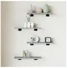 vidaXL Étagères murales 4 pcs sonoma gris 40x10x1,5 cm bois ingénierie