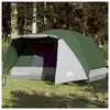 vidaXL Vidaxl Tente De Camping Avec Porche 4 Personne Vert Imperméable