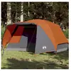 vidaXL Tente de camping avec porche 4 personnes orange imperméable