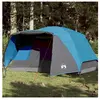 vidaXL Vidaxl Tente Familiale Avec Porche 6 Personnes Bleu Imperméable