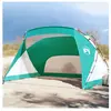 vidaXL Vidaxl Tente De Plage Vert D'eau 274x178x170/148 Cm 185t Polyester