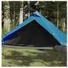 vidaXL Vidaxl Tente De Camping Tipi 1 Personne Bleu Imperméable