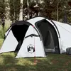 vidaXL Tente de camping tunnel 2 personnes tissu occultant imperméable