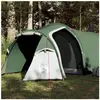 vidaXL Vidaxl Tente De Camping Tunnel 3 Personnes Vert Imperméable