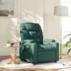 vidaXL Vidaxl Fauteuil Inclinable Vert Foncé Tissu