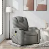 vidaXL Fauteuil de massage inclinable Gris foncé Tissu