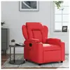 vidaXL Vidaxl Fauteuil Inclinable Rouge Similicuir