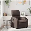 vidaXL Fauteuil de massage inclinable Marron Similicuir