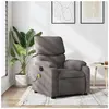 vidaXL Fauteuil de massage inclinable Taupe Tissu