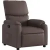 vidaXL Fauteuil inclinable Marron Similicuir