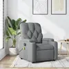 vidaXL Fauteuil de massage inclinable Gris clair Tissu