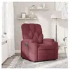 vidaXL Vidaxl Fauteuil Inclinable Rouge Bordeaux Tissu