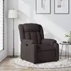 vidaXL Fauteuil inclinable Marron foncé Tissu