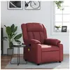 vidaXL Fauteuil de massage inclinable Rouge bordeaux Similicuir