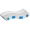vidaXL Matelas à ressorts ensachés dureté moyenne 120x200 cm