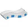 vidaXL Matelas à ressorts ensachés dureté moyenne 140x190 cm