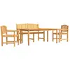 vidaXL Ensemble à manger de jardin 4 pcs Bois de teck massif