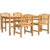 vidaXL Ensemble à manger de jardin 7 pcs Bois de teck solide