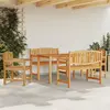 vidaXL Ensemble à manger de jardin 5pcs Bois de teck massif
