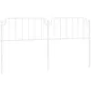 vidaXL Tête de lit métal blanc 193 cm