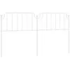 vidaXL Tête de lit métal blanc 180 cm