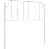vidaXL Tête de lit métal blanc 100 cm