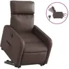 vidaXL Fauteuil inclinable marron similicuir