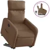 vidaXL Fauteuil inclinable Marron Tissu