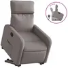 vidaXL Fauteuil inclinable taupe tissu