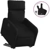 vidaXL Fauteuil inclinable noir tissu