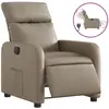 vidaXL Fauteuil de massage inclinable électrique cappuccino similicuir
