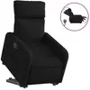 vidaXL Fauteuil inclinable électrique noir tissu