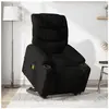 vidaXL Fauteuil inclinable de massage électrique Noir Tissu